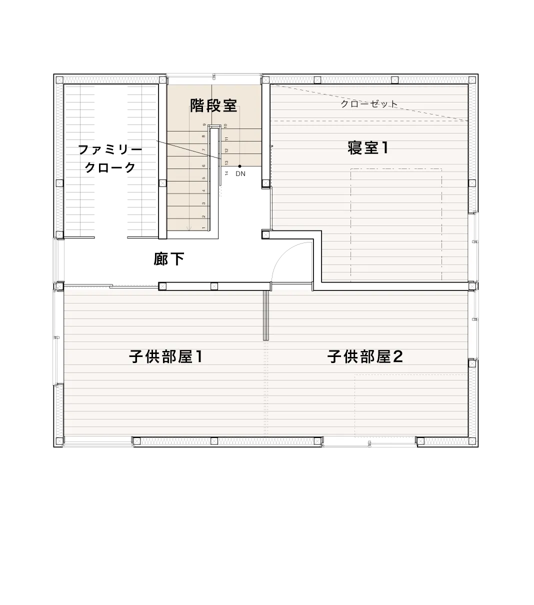森のスミカ home. 2階間取り図
